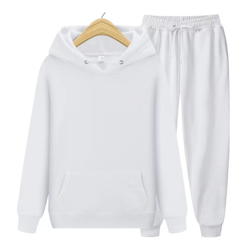 Unisex Hoodie und Jogginghose Set aus Baumwolle und Polyester – Weiches, Atmungsaktives Freizeit- und Sportoutfit in verschiedenen Farben 11