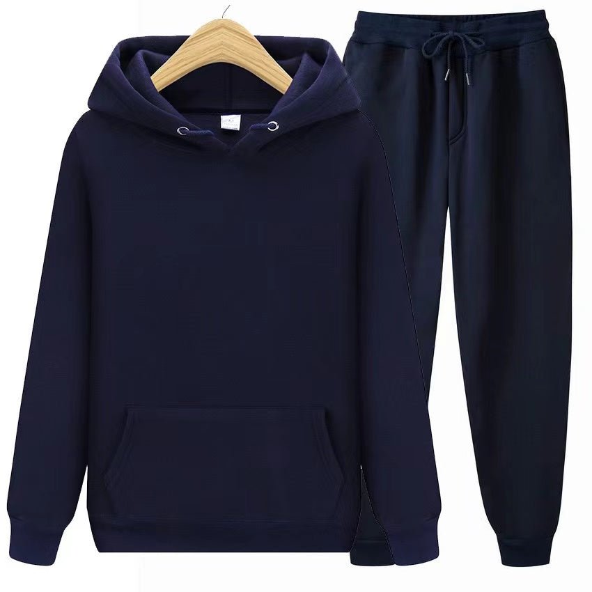 Unisex Hoodie und Jogginghose Set aus Baumwolle und Polyester – Weiches, Atmungsaktives Freizeit- und Sportoutfit in verschiedenen Farben 17