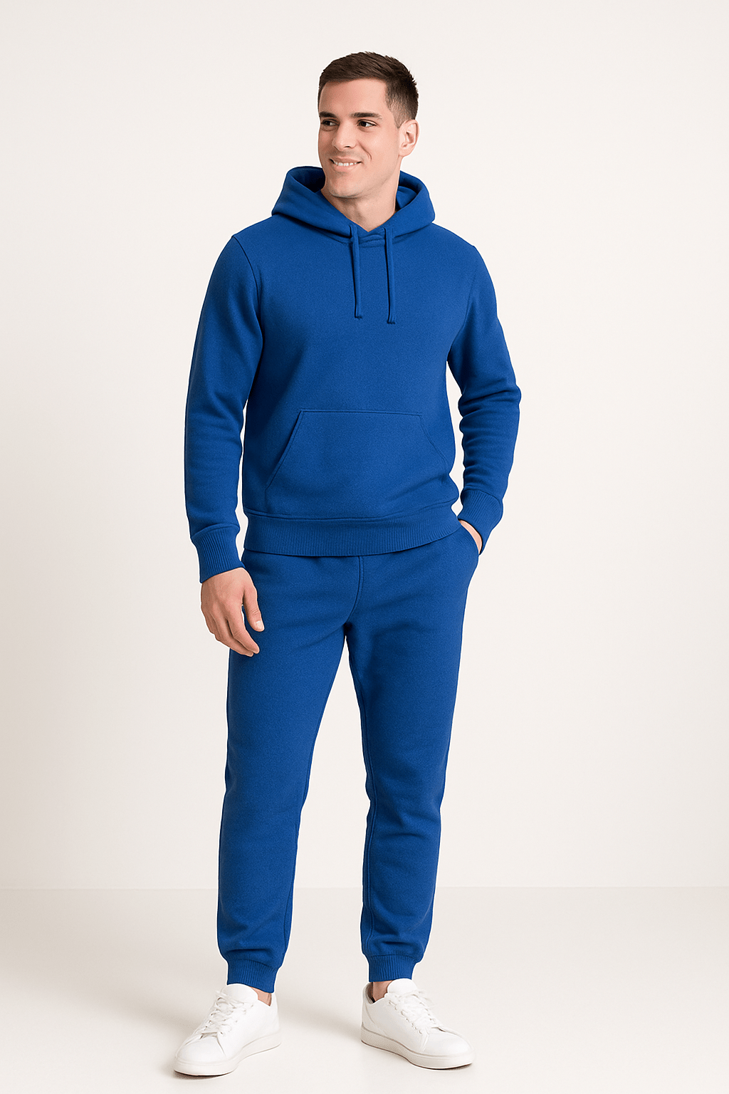 Unisex Hoodie und Jogginghose Set aus Baumwolle und Polyester – Weiches, Atmungsaktives Freizeit- und Sportoutfit in verschiedenen Farben 4