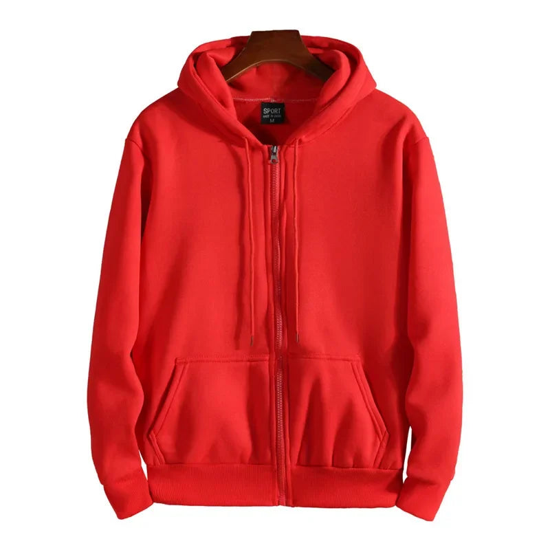 Unisex Kapuzenpullover mit Reißverschluss