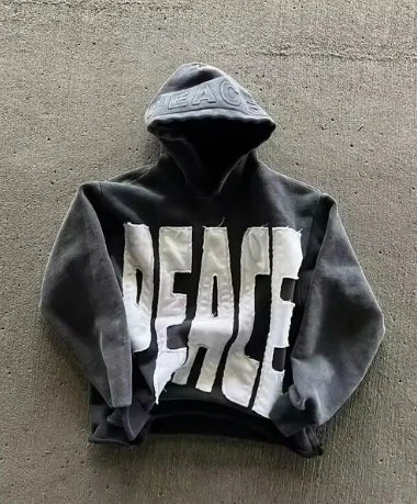 Unisex Zip Hoodie mit Reißverschluss im American Retro Stil