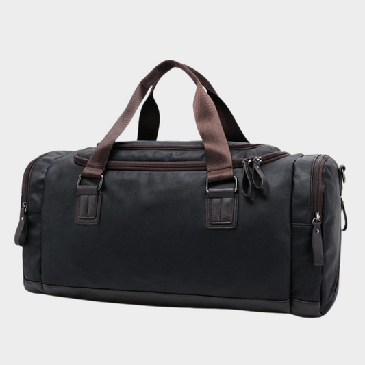 Max | Herren Reisetasche aus Leder mit geräumigem Stauraum