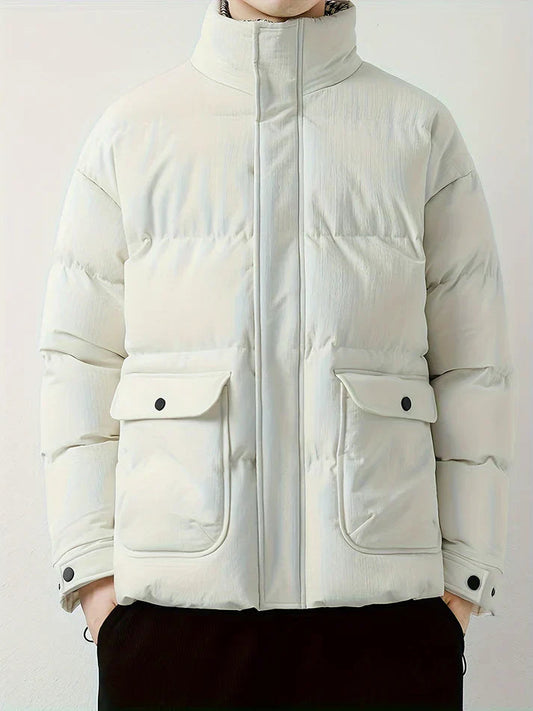 Gewattierte elegante Pufferjacke