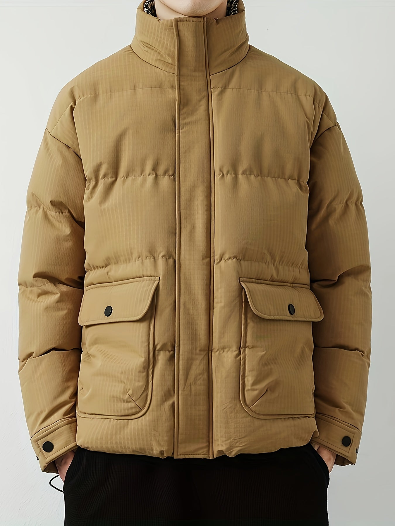 Gewattierte elegante Pufferjacke