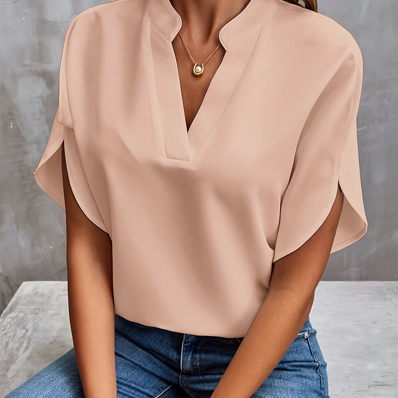 Kiki | Elegante Bluse für Damen aus Baumwollmischung im Sommerstil