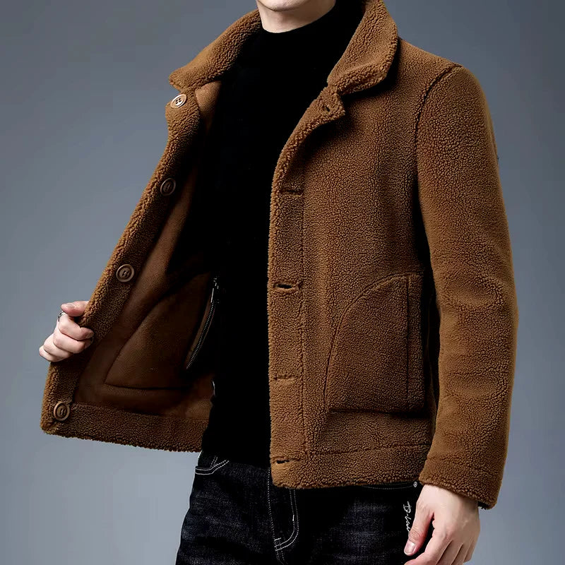 Oversized Plüschjacke für Ultimativen Komfort