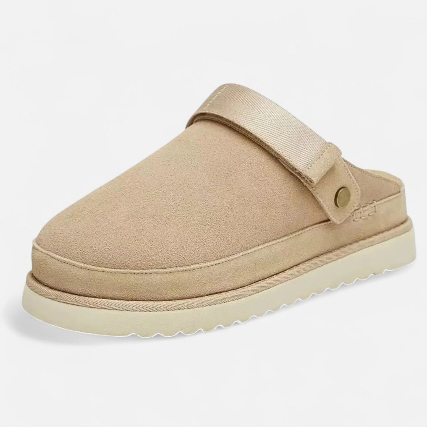 Women's leather slippers