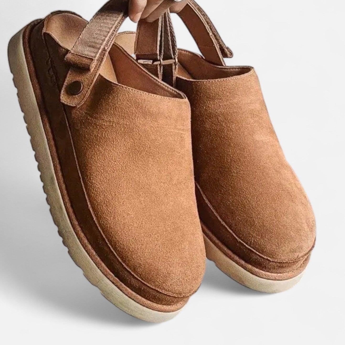 Women's leather slippers