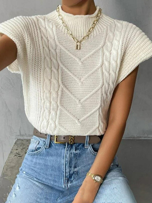 Vielseitige Strickweste Damen ohne Ärmel