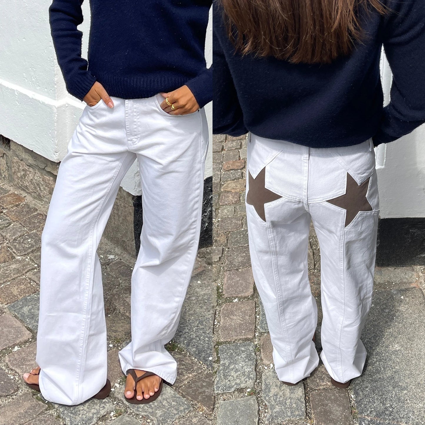 Vintage Damen Jeans mit Sternmuster