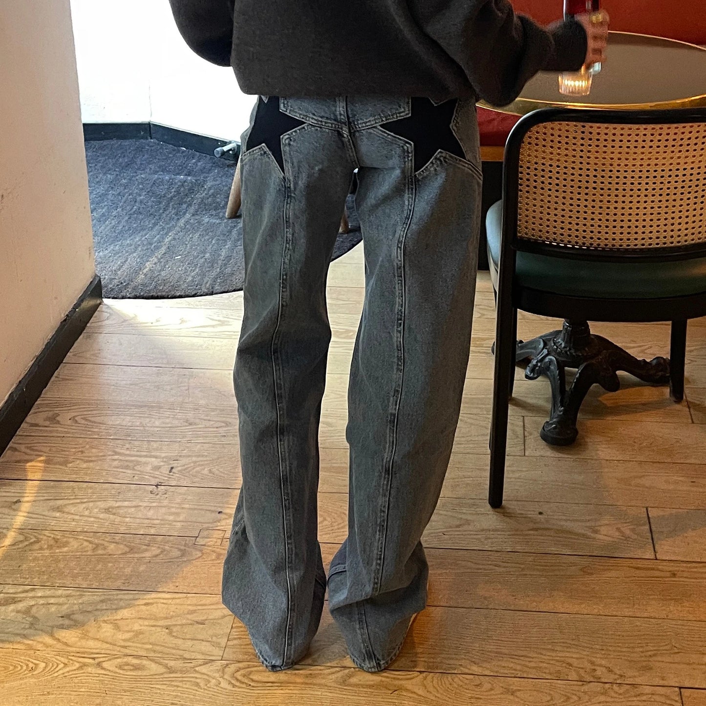 Vintage Damen Jeans mit Sternmuster
