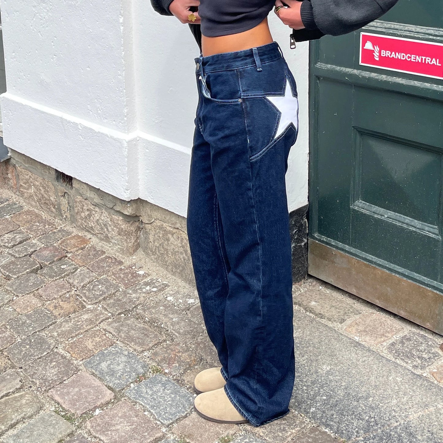 Vintage Damen Jeans mit Sternmuster