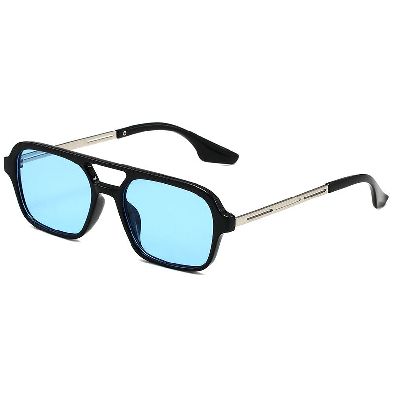 Vintage sunglasses with polygonal design and UV protection