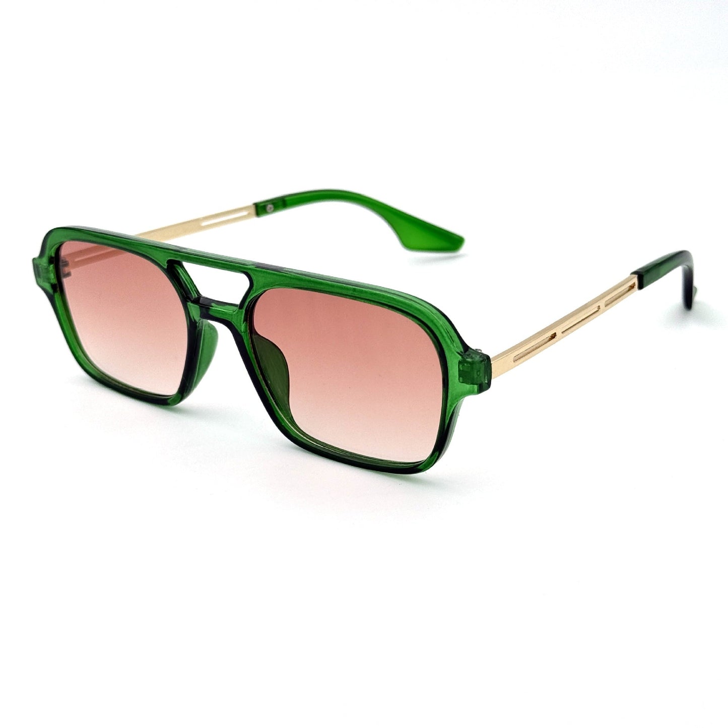 Vintage sunglasses with polygonal design and UV protection