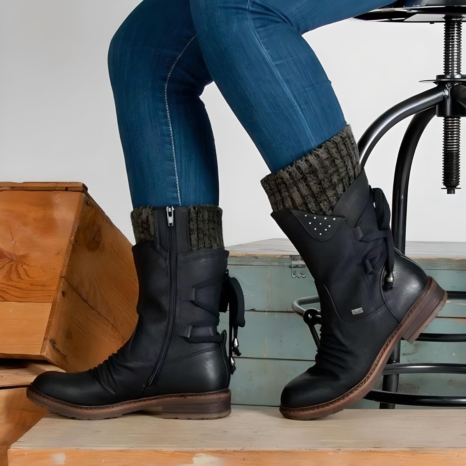 Variant image for Wallace | Winterschuhe Männer Schneestiefel mit Schnürsenkel für Herren-33