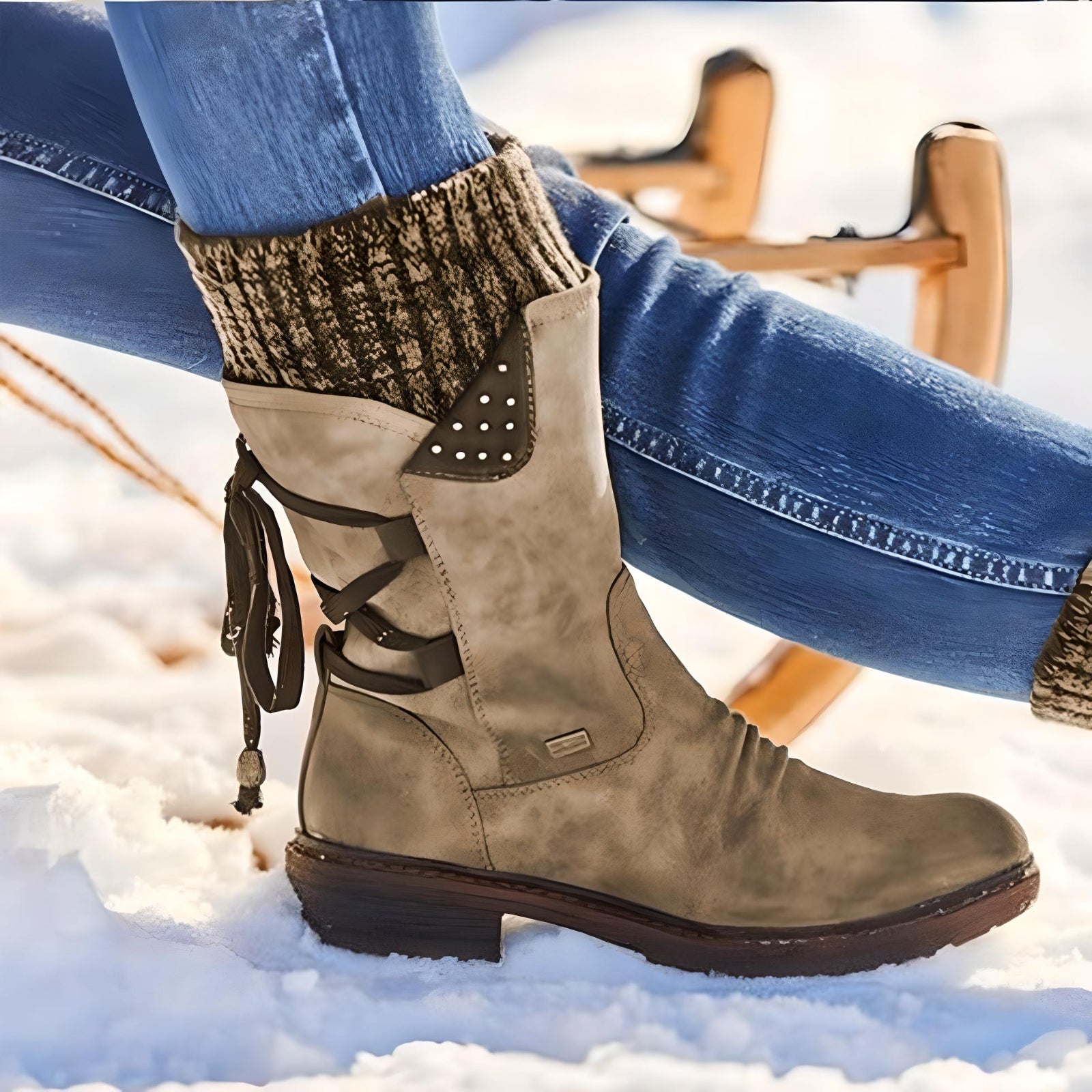 Variant image for Wallace | Winterschuhe Männer Schneestiefel mit Schnürsenkel für Herren-25