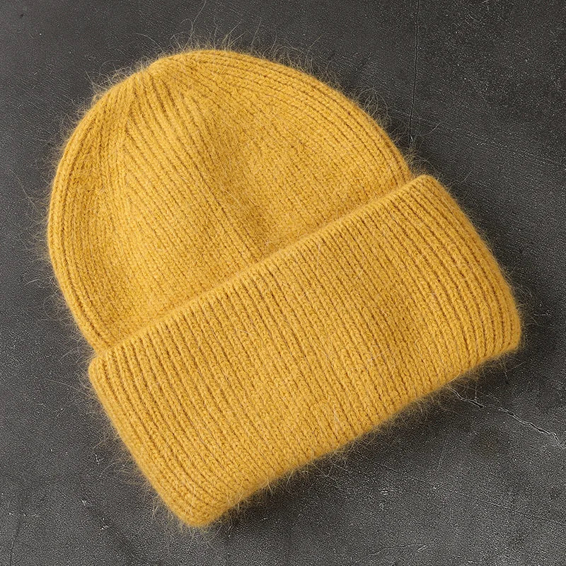 Warme Strickmütze für Damen