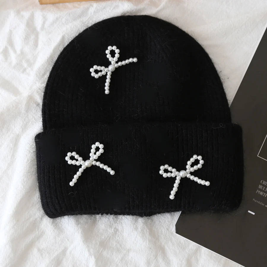 Warme Strickmütze für Damen