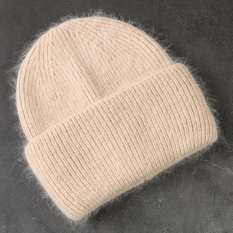 Warme Strickmütze für Damen