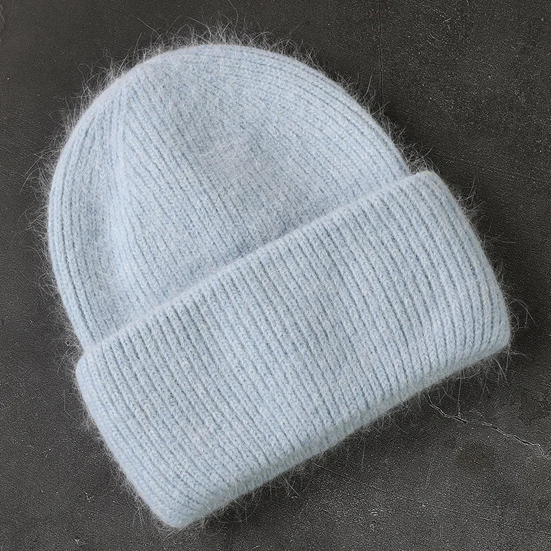 Warme Strickmütze für Damen