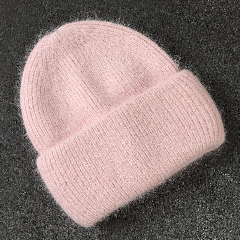 Warme Strickmütze für Damen