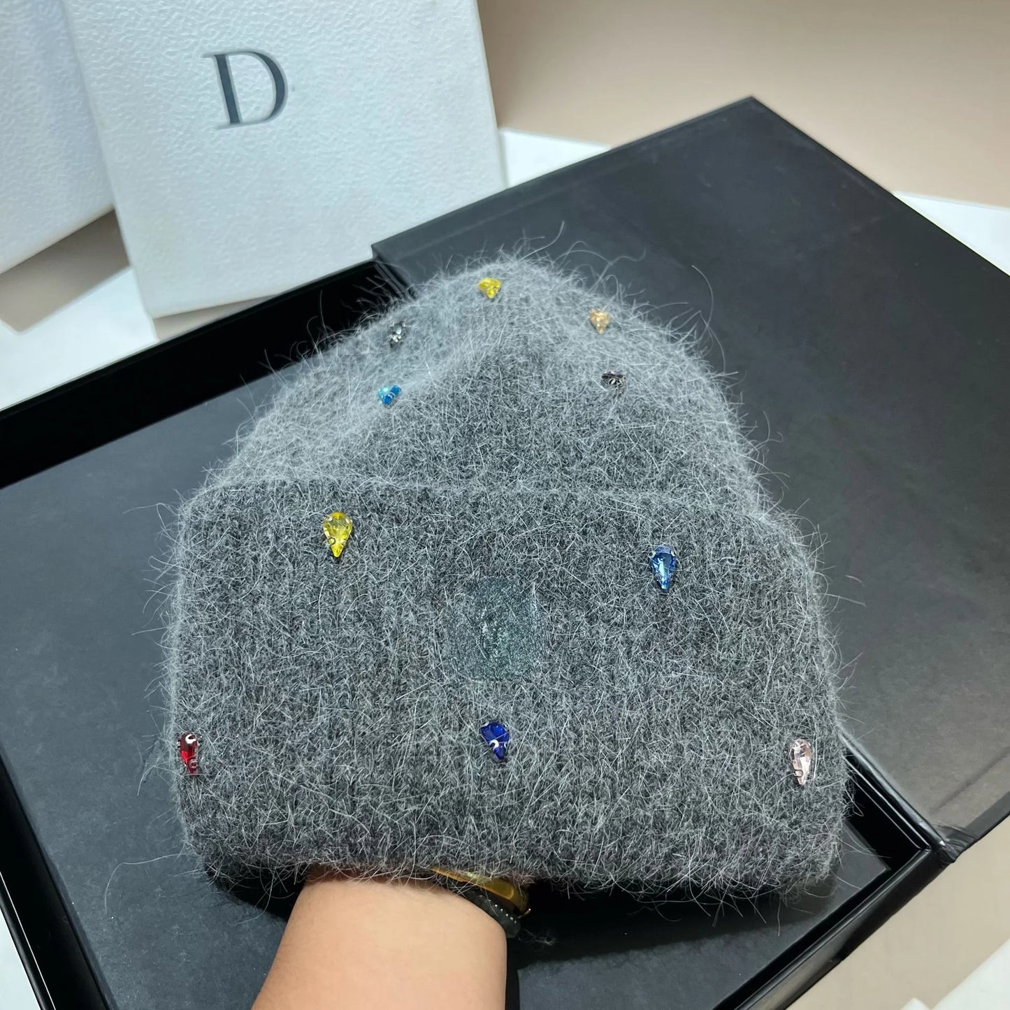 Warme Strickmütze für Damen