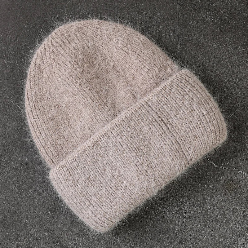 Warme Strickmütze für Damen