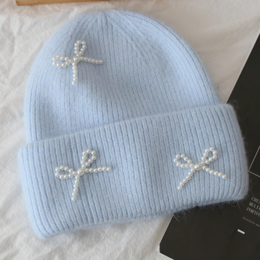 Warme Strickmütze für Damen