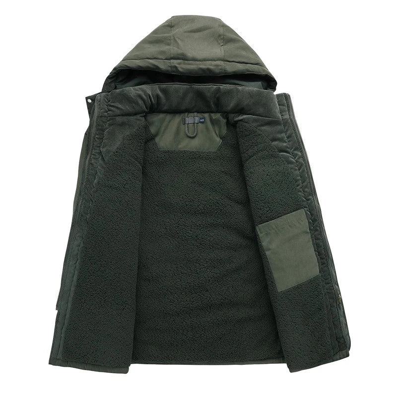 Warmer Herren Parka mit Kapuze