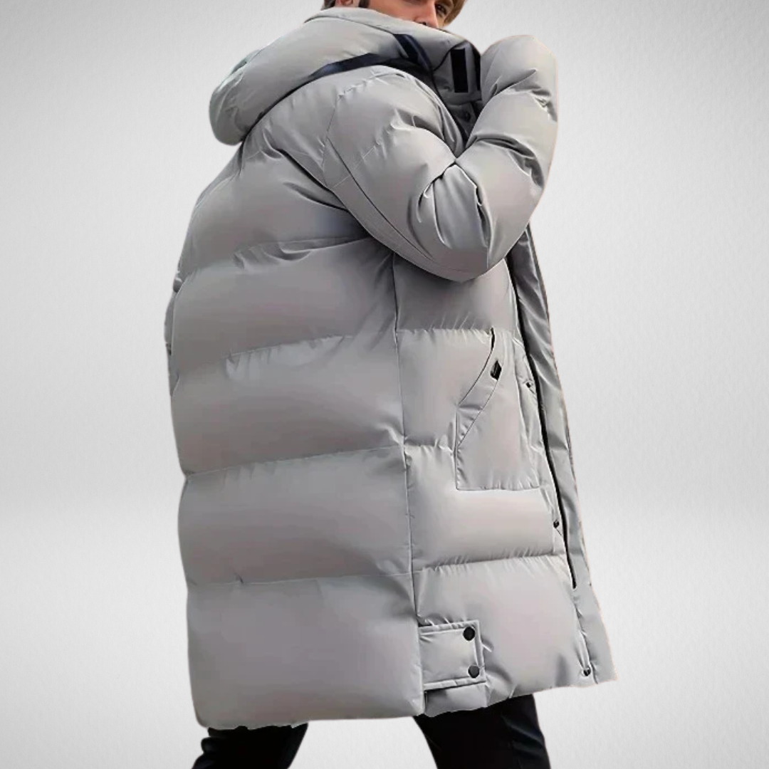 Wasserdichte Herren-Winterjacke – Lange Gepolsterte Jacke für Kälte und Stil, Ideal für Freizeit und Business 5