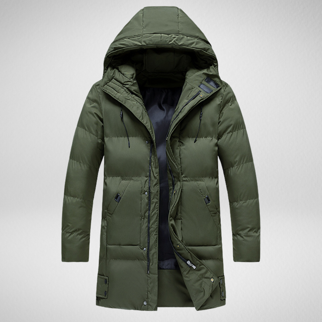 Wasserdichte Herren-Winterjacke – Lange Gepolsterte Jacke für Kälte und Stil, Ideal für Freizeit und Business 7