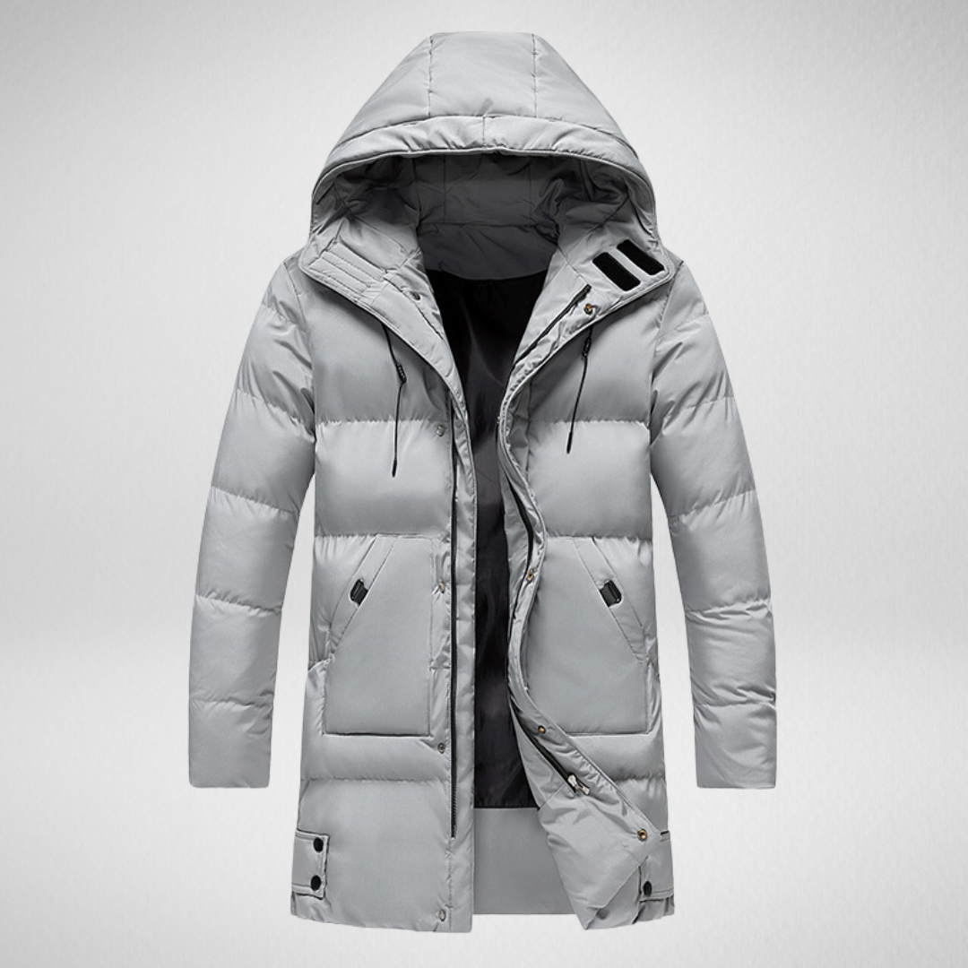 Wasserdichte Herren-Winterjacke – Lange Gepolsterte Jacke für Kälte und Stil, Ideal für Freizeit und Business 8