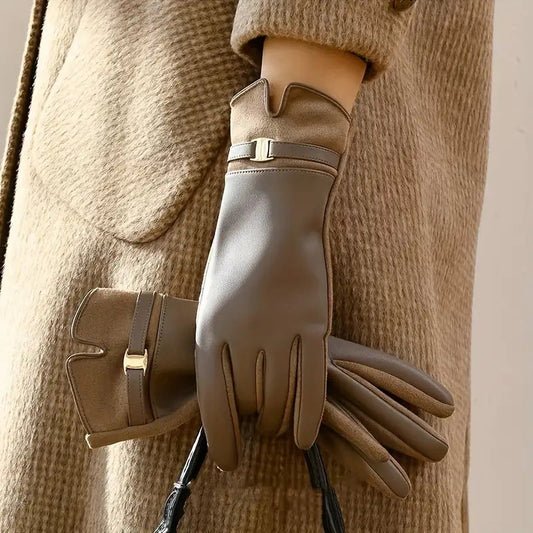 Wasserdichte Lederhandschuhe für Winter