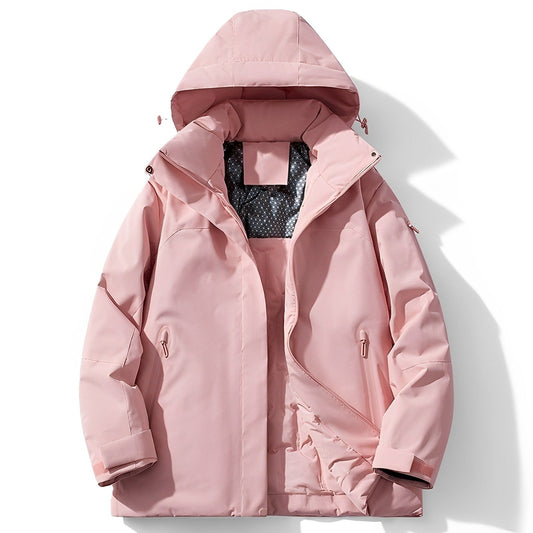 Wasserdichte Winterjacke mit Fleecefutter