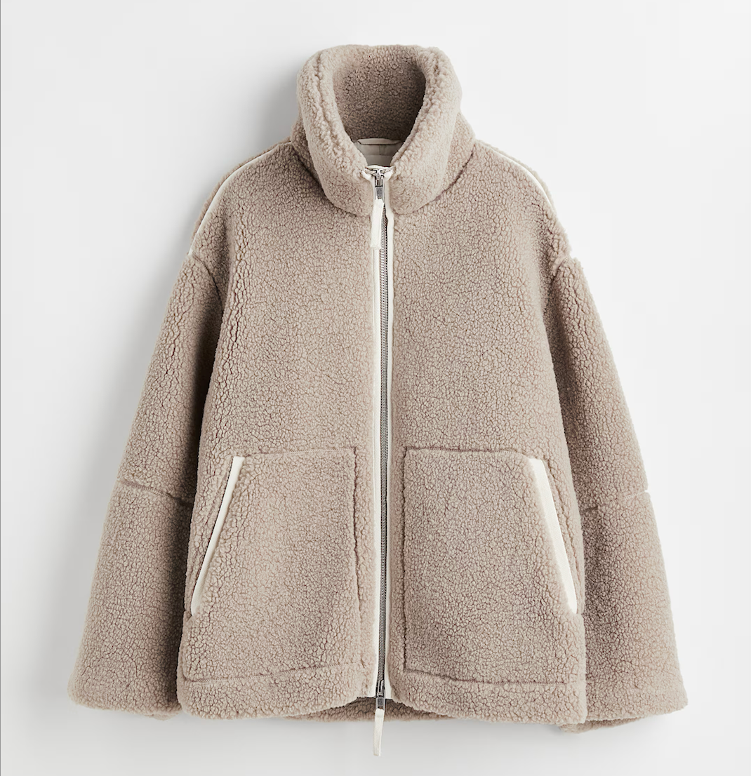 Weiche Teddy Winterjacke Damen