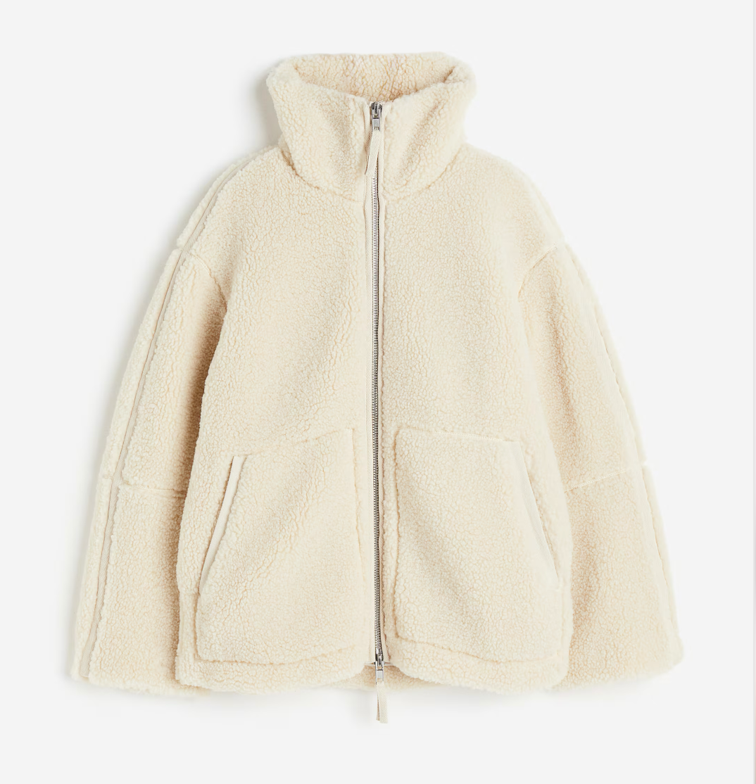 Weiche Teddy Winterjacke Damen