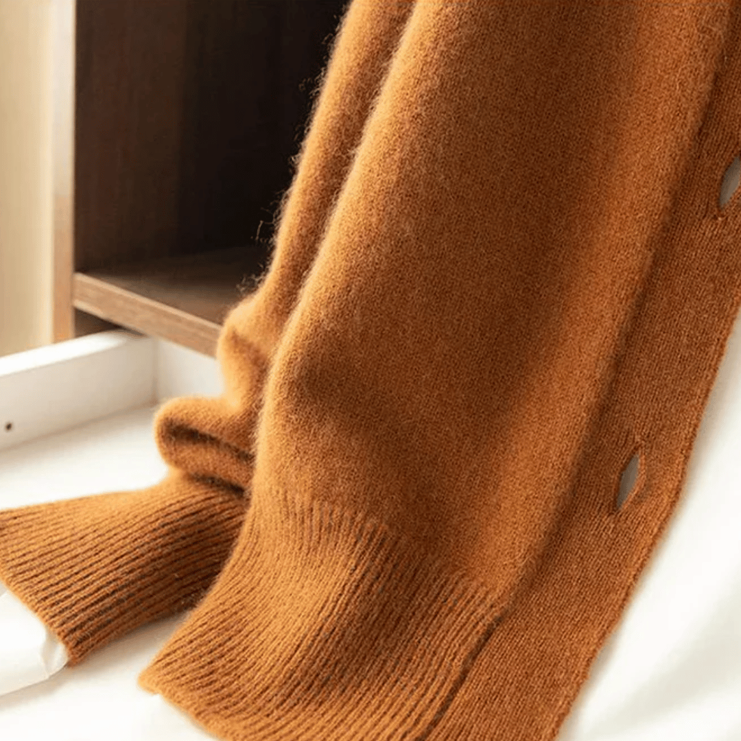 Cardigan Damen mit Stehkragen und Modernen Knöpfen