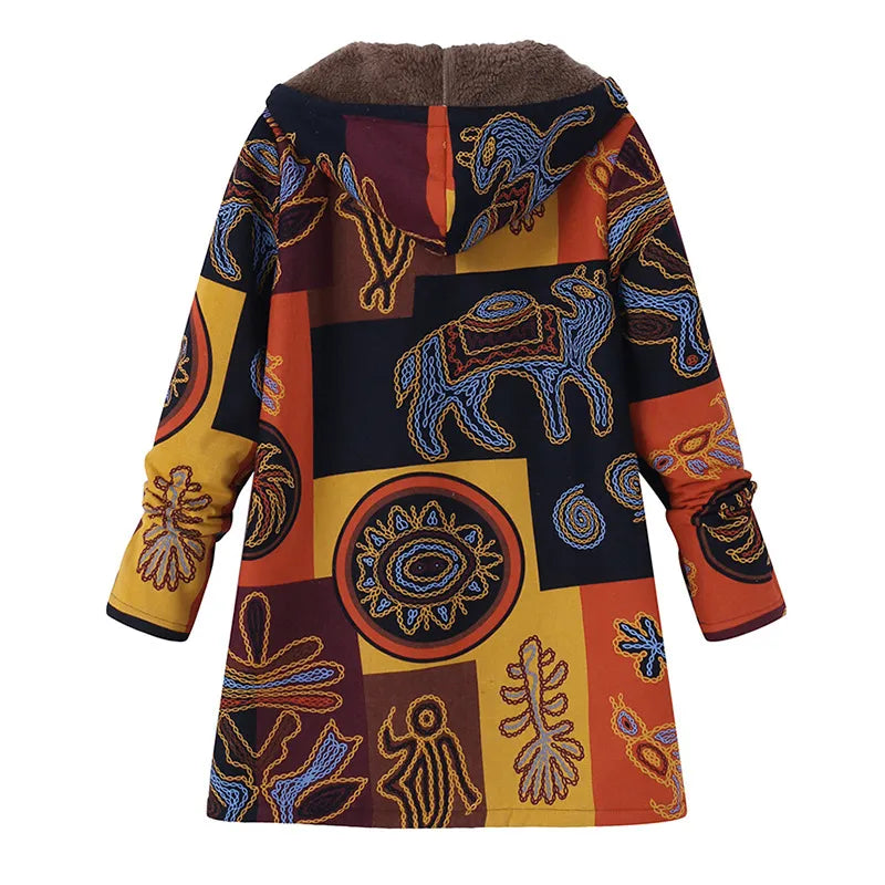 Damen Fleecejacke mit Kapuze