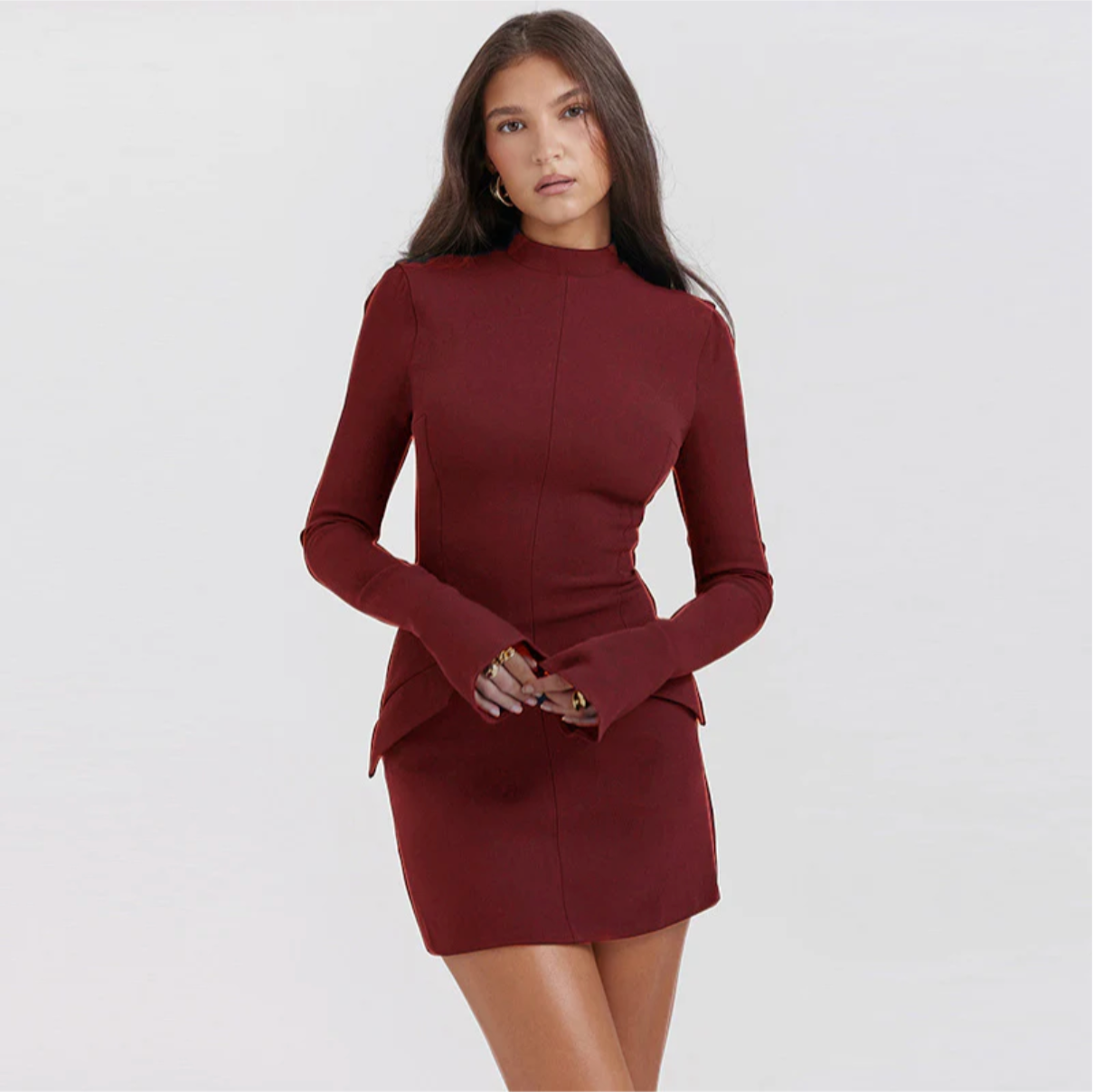 Wendbares Damenkleid mit Kragen