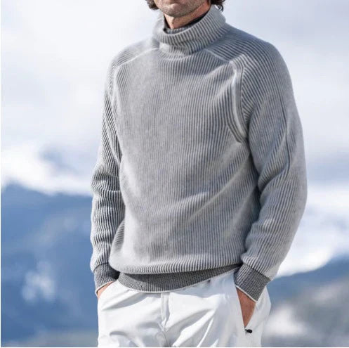 Warmood | Eleganter Herren Kaschmir-Rollkragenpullover