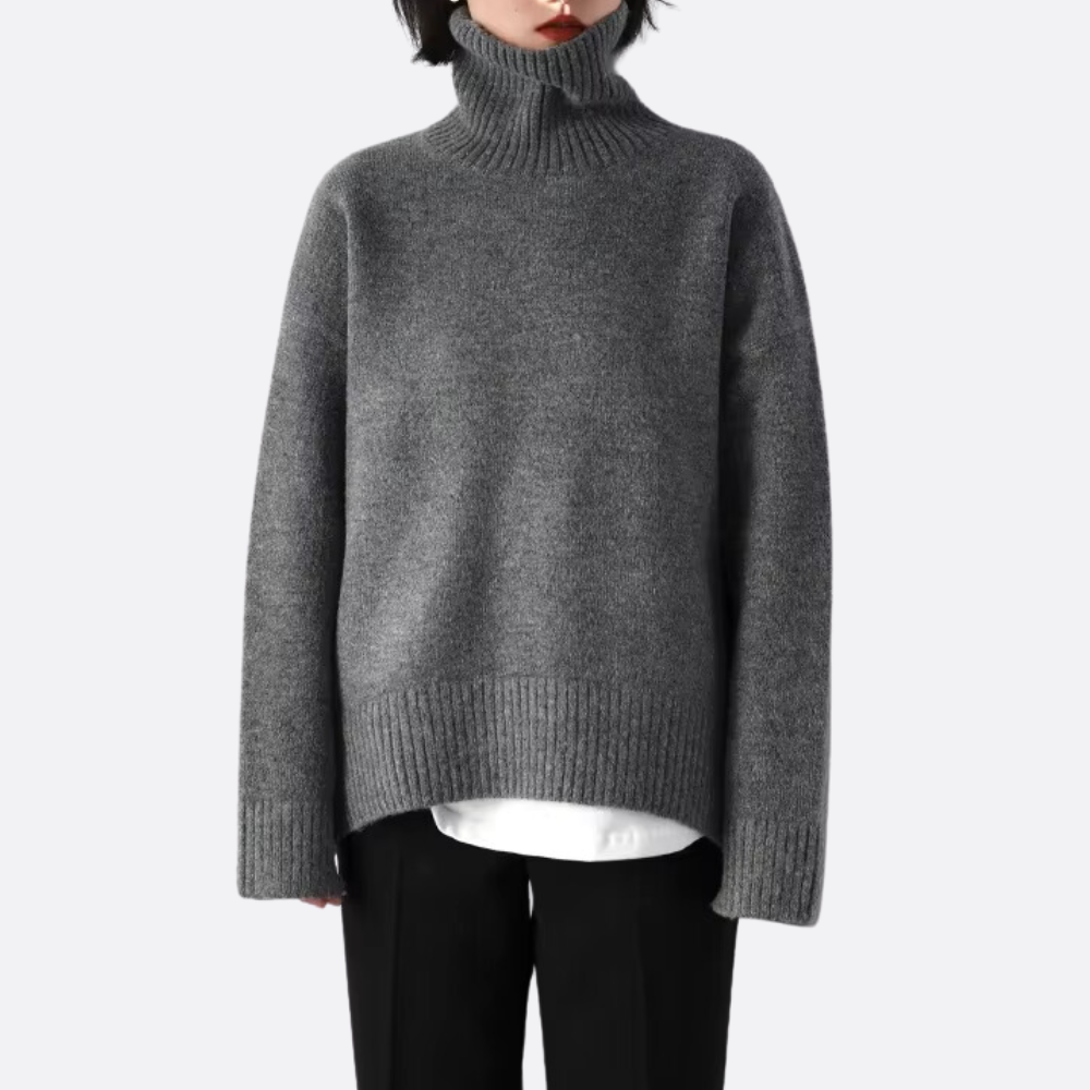 Lässig Rollkragenpullover