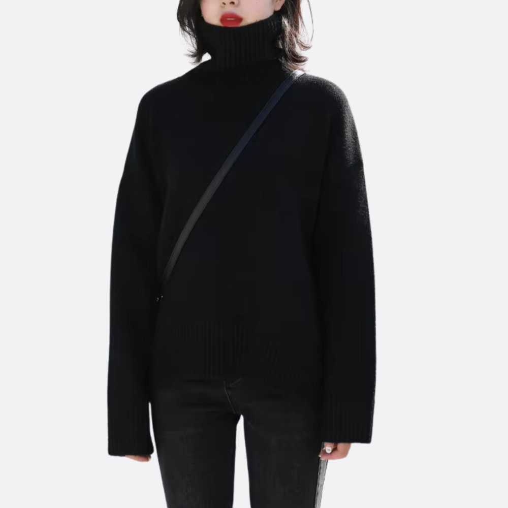 Lässig Rollkragenpullover