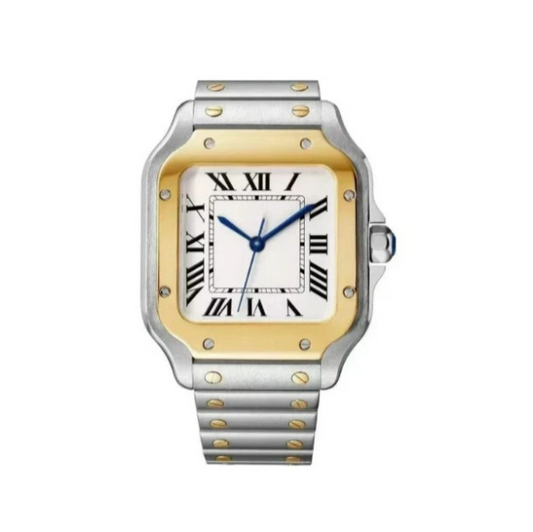 Zeitloser Unisex Edelstahl Chronograph mit Saphirglas und römischen Ziffern