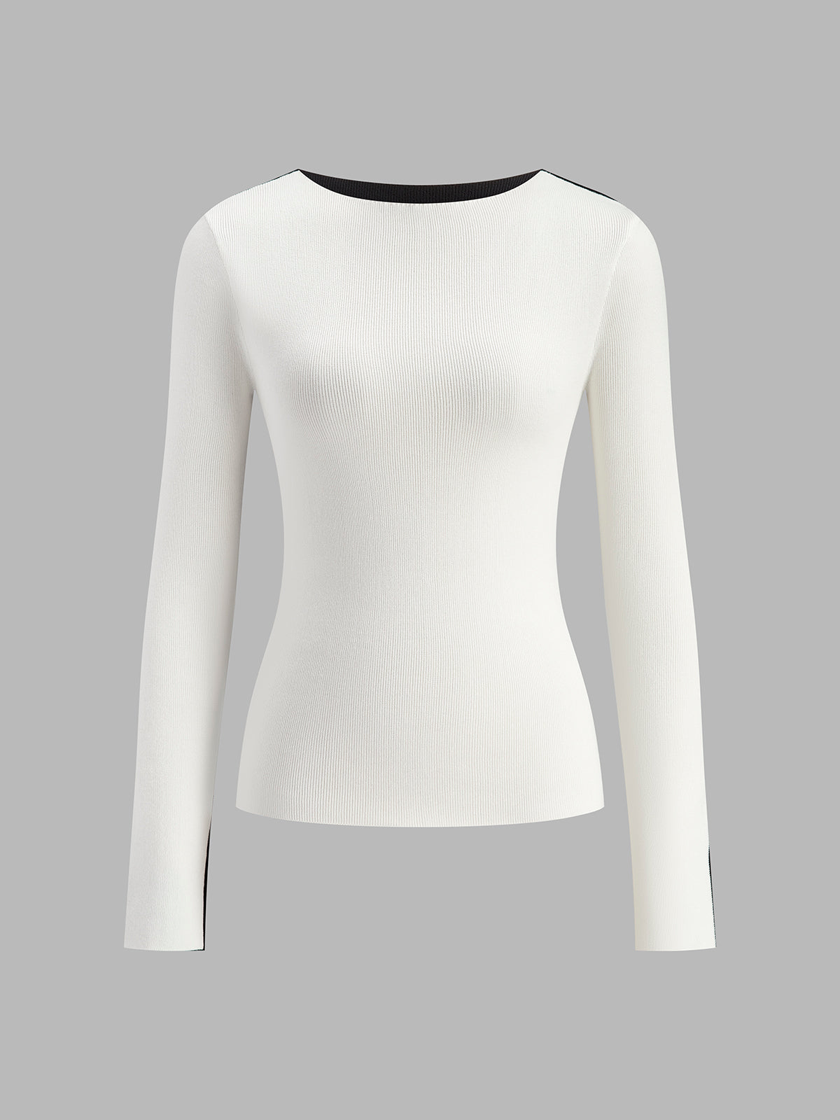 Zweifarbige Strickoberteile für Damen