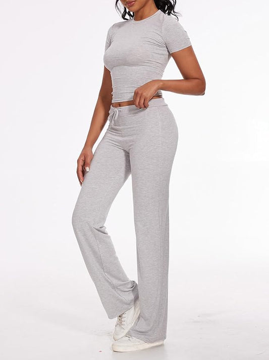 Zweiteiliges Set aus Baumwollmix für Damen