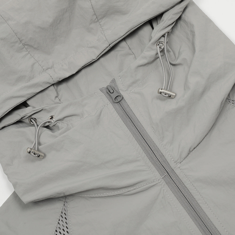 Leichter Windbreaker mit Kapuze aus Atmungsaktivem Polyester – Ideal für Windige Tage und Outdoor-Aktivitäten 3