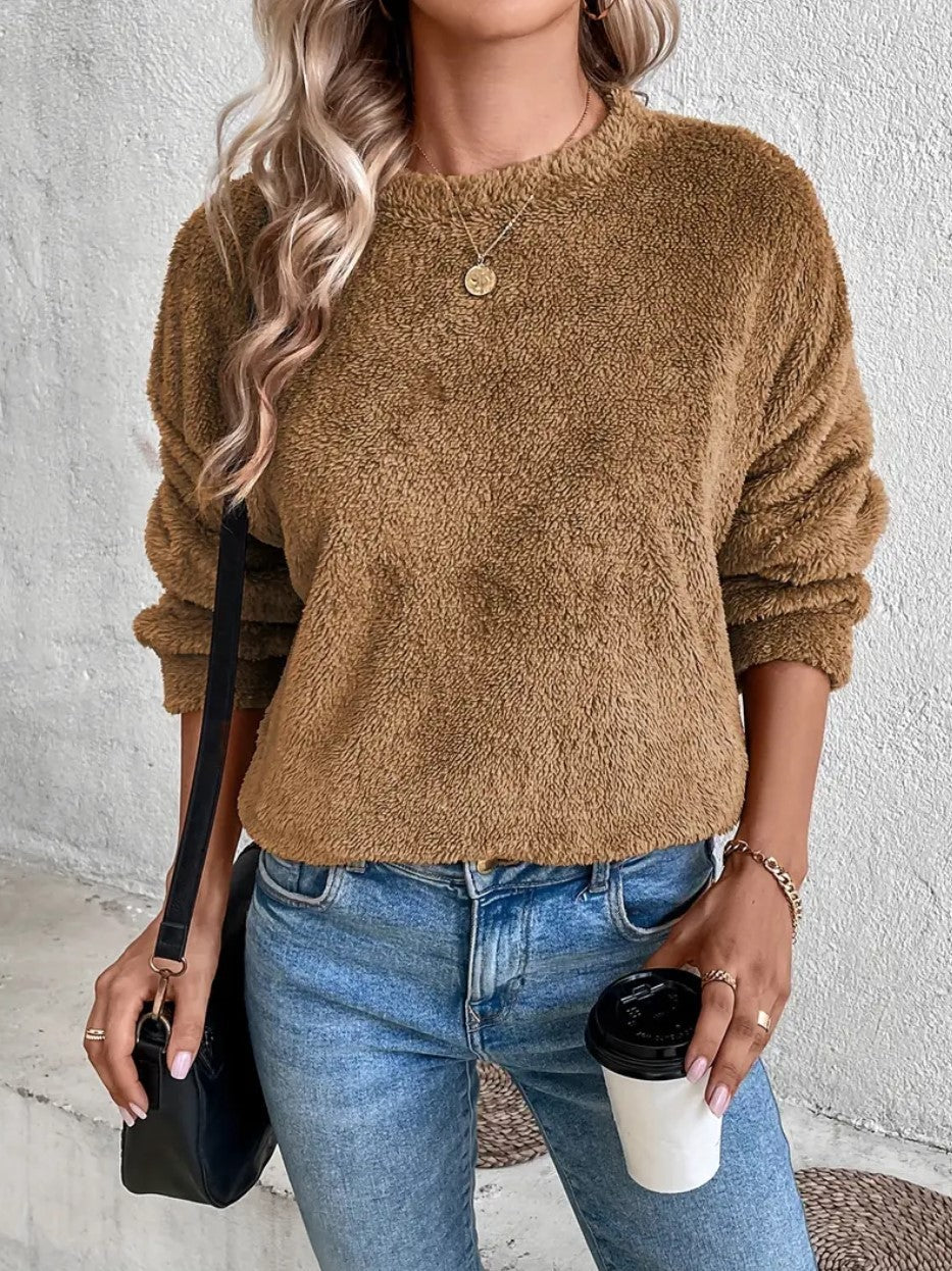 Teddy-Sweatshirt für Damen