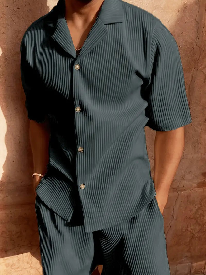 Variant image for Luca | Button-up Cord-Sommerset für Herren, Elegantes und Luftiges Outfit-6