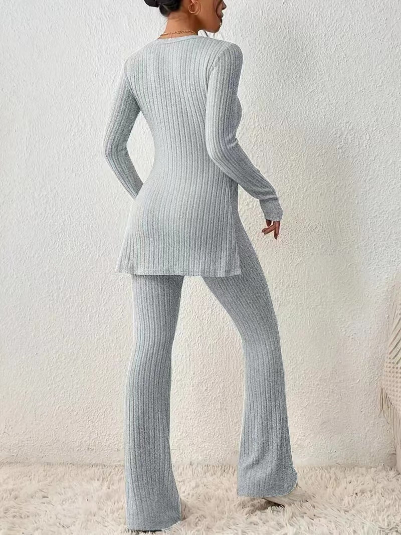 Polyester Womens Clothing Solid Color Casual Slim New Fashion Women Elegant Outfit 10