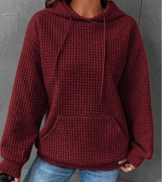 Damen Hoodie mit Kapuze und Kängurutasche 11